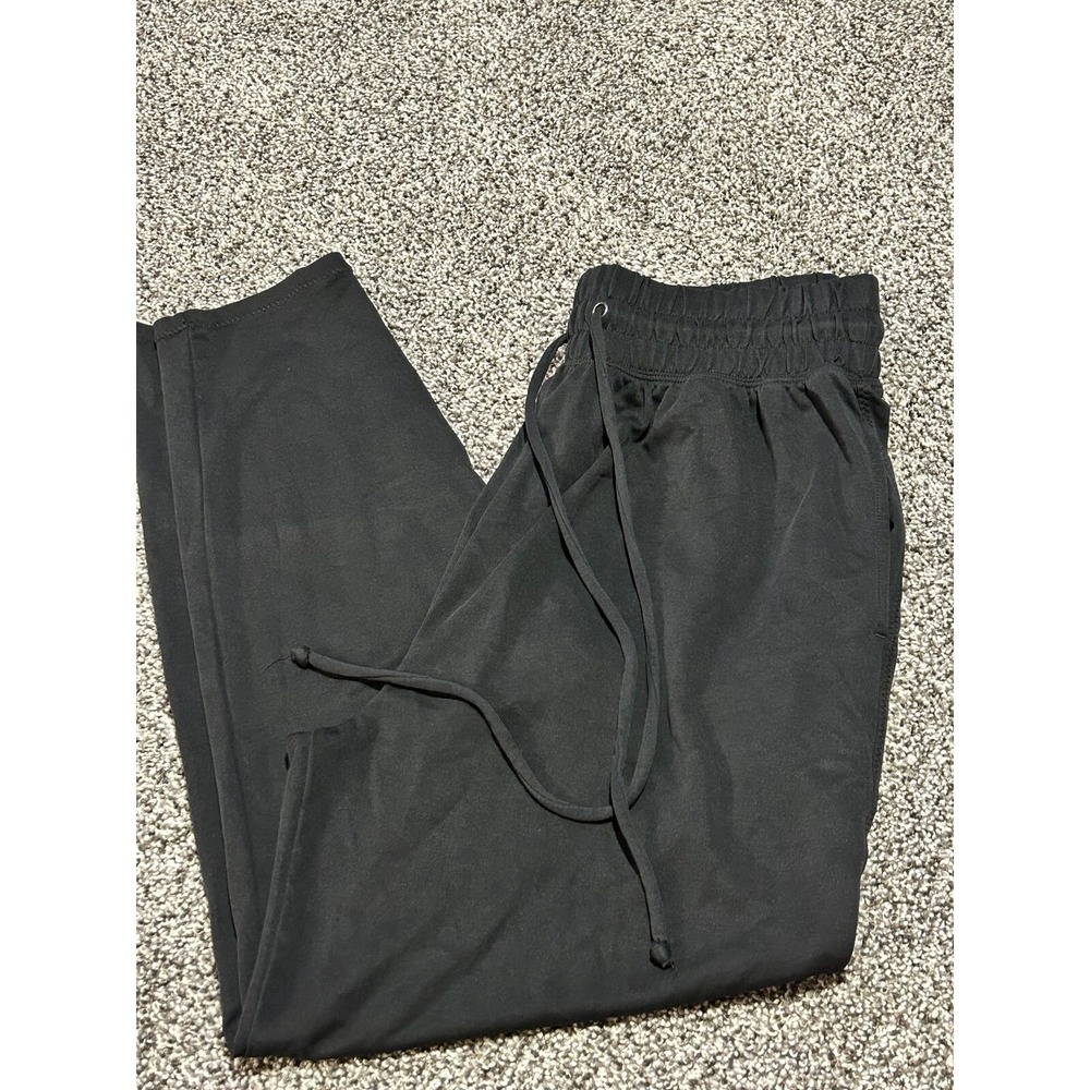 Fabletics Black Track Pants with Drawstring Waist